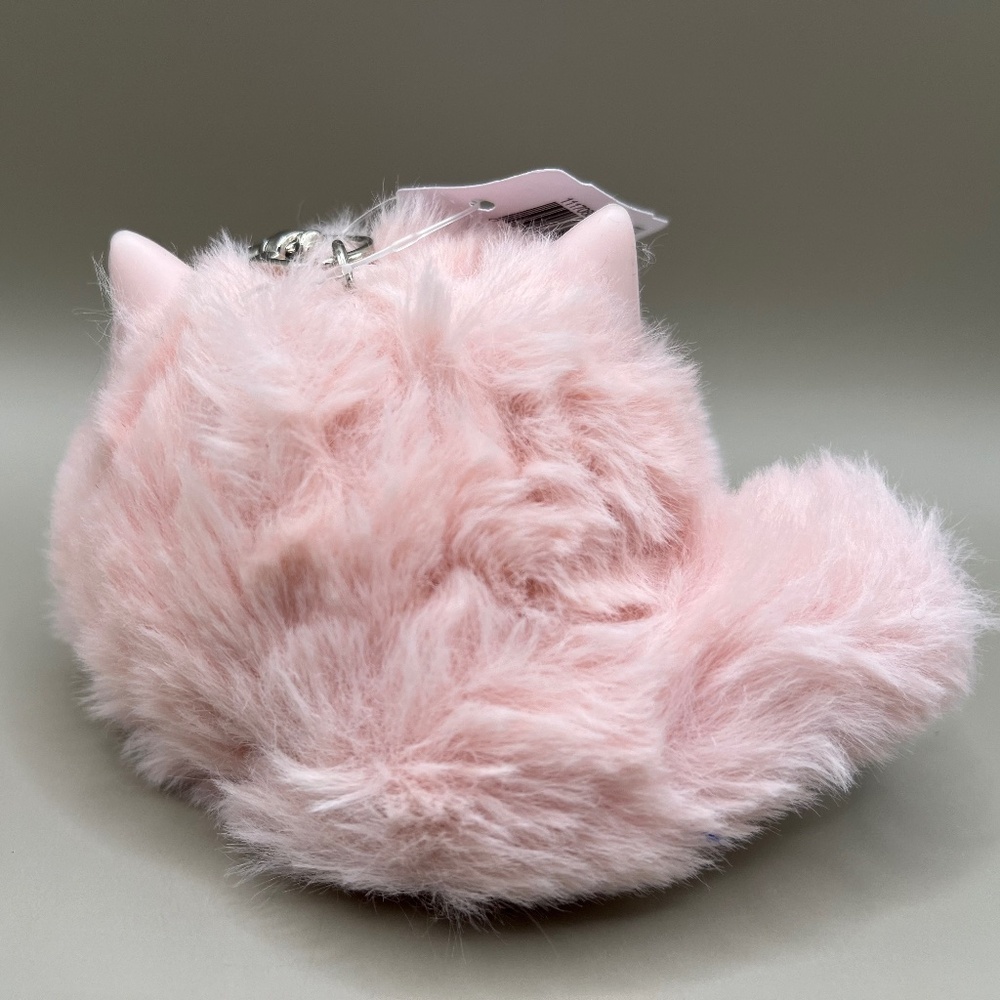 Pink Puff Cat Keychain - Picture 4 of 5